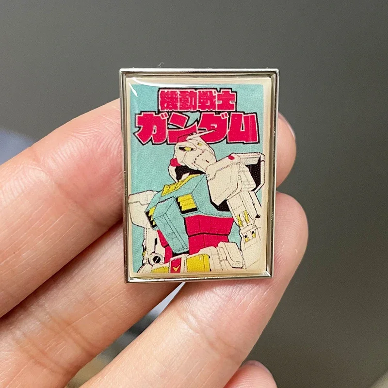 Giant RX 78 Brooch Badge Robot Mecha Lapel Pin Anime Game Fans Boyfriend Gift