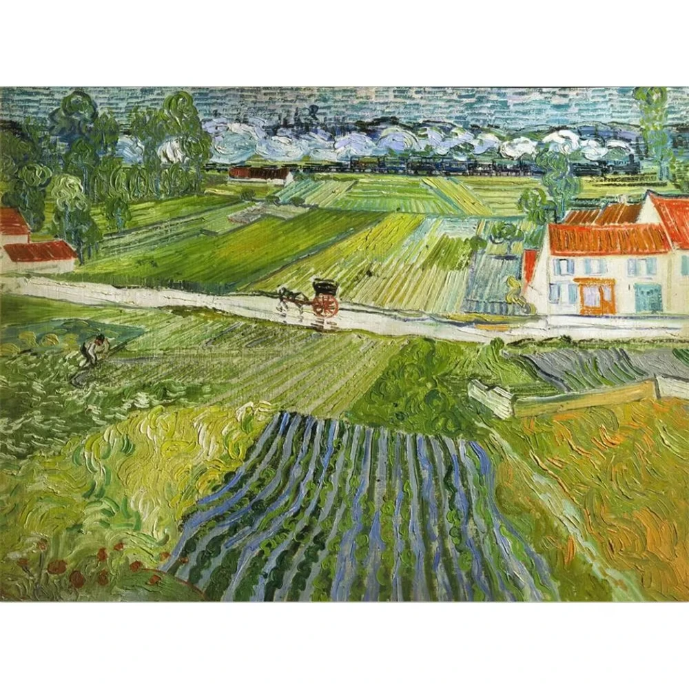 

Urban Life Landscape Wheat Fields 500/1000/1200/2000 PCS Jigsaw Puzzles Family Activity Games for Gameroom Bedroom Home Decor