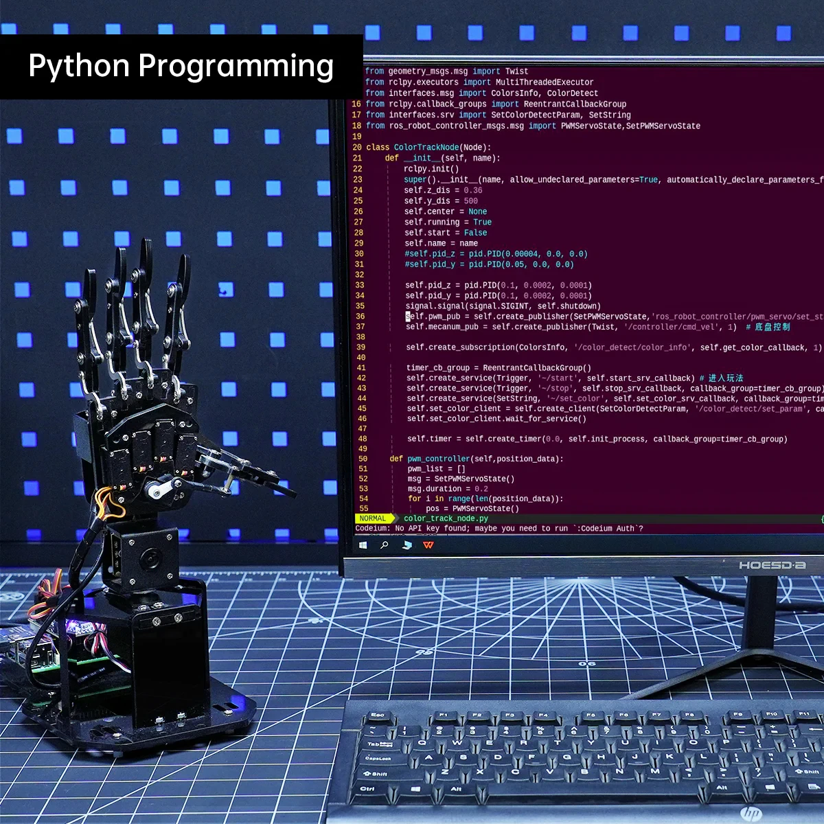 Hiwonder uHandPi Raspberry Pi Robotic Hand، التعرف على رؤية الذكاء الاصطناعي والتتبع، برمجة بايثون، التعلم العميق