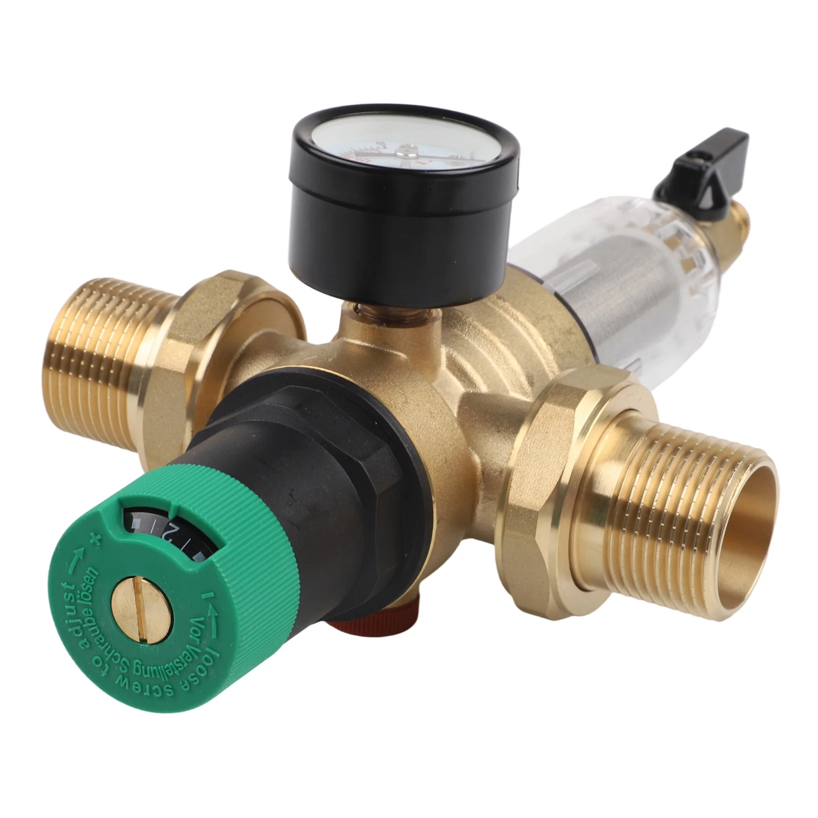 1 pz Regolatore di pressione dell'acqua con filtro controlavaggio e manometro DN15 DN20 DN25 Bbbbbbbbbbbbbbbbbbbbbbbbbbbbbbbbbbbbbbbbbbbbb