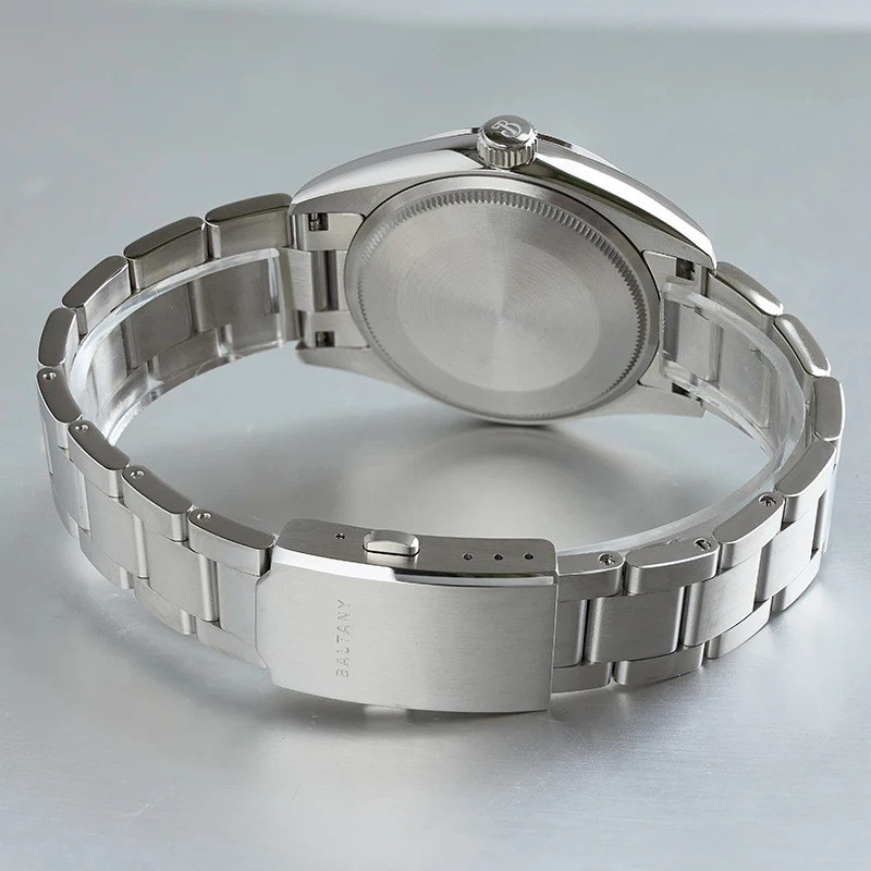 خمر اكسبلورر استبدال 39 مللي متر ساعة رياضية الياقوت مضيئة NH38 حركة سوار الفولاذ المقاوم للصدأ 100ATM رجل ساعة اليد