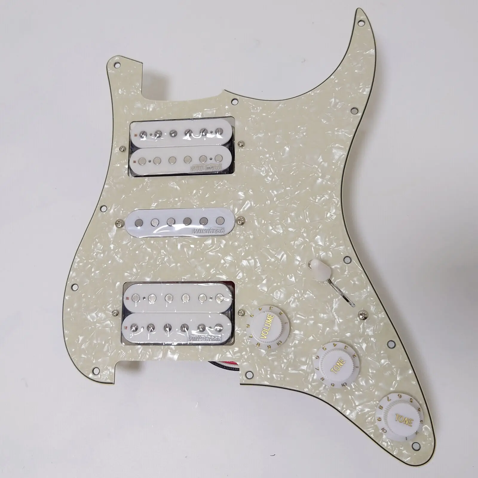 

Guitar Prewired Loaded Pickguard with HSH Alnico 5 Humbucker Pickups Set for ST Electric Guitars Replacement Parts