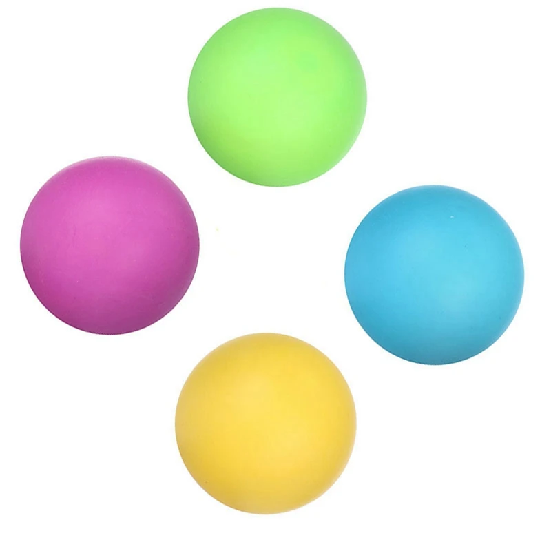 

4 PCS TPR Stress Relief Color Changing Balls Soft Rubber Squeeze Color Balls Changing Slow Bouncing Balls Kneading Toys