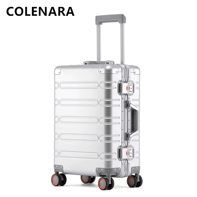 COLENARA Rolling Suitcase 20 Inches Men's Business Trolley Case 24