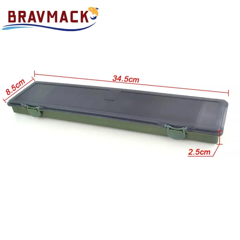 BRAVMACK 1pc Carp Fishing Box Stiff Hair Rig Board with Pins Carp Fishing Rig Box Wallet Rig Storage Box Fishing Tackle Box
