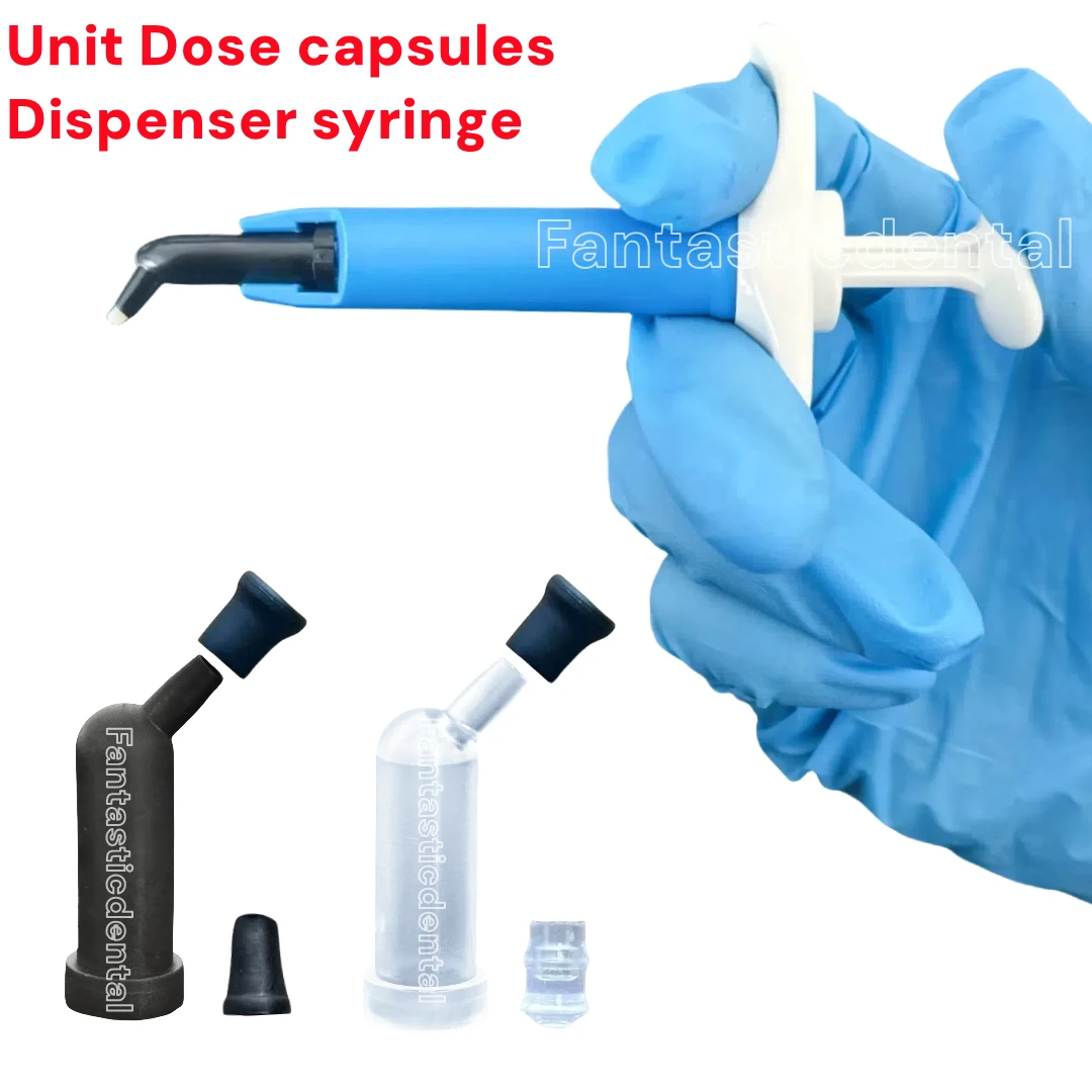

Dental Unit-Dose Tips Disposable Capsules Tubes Plug Syringe Dispenser Viscosity Traxodent Type Capsules Applicator Gun