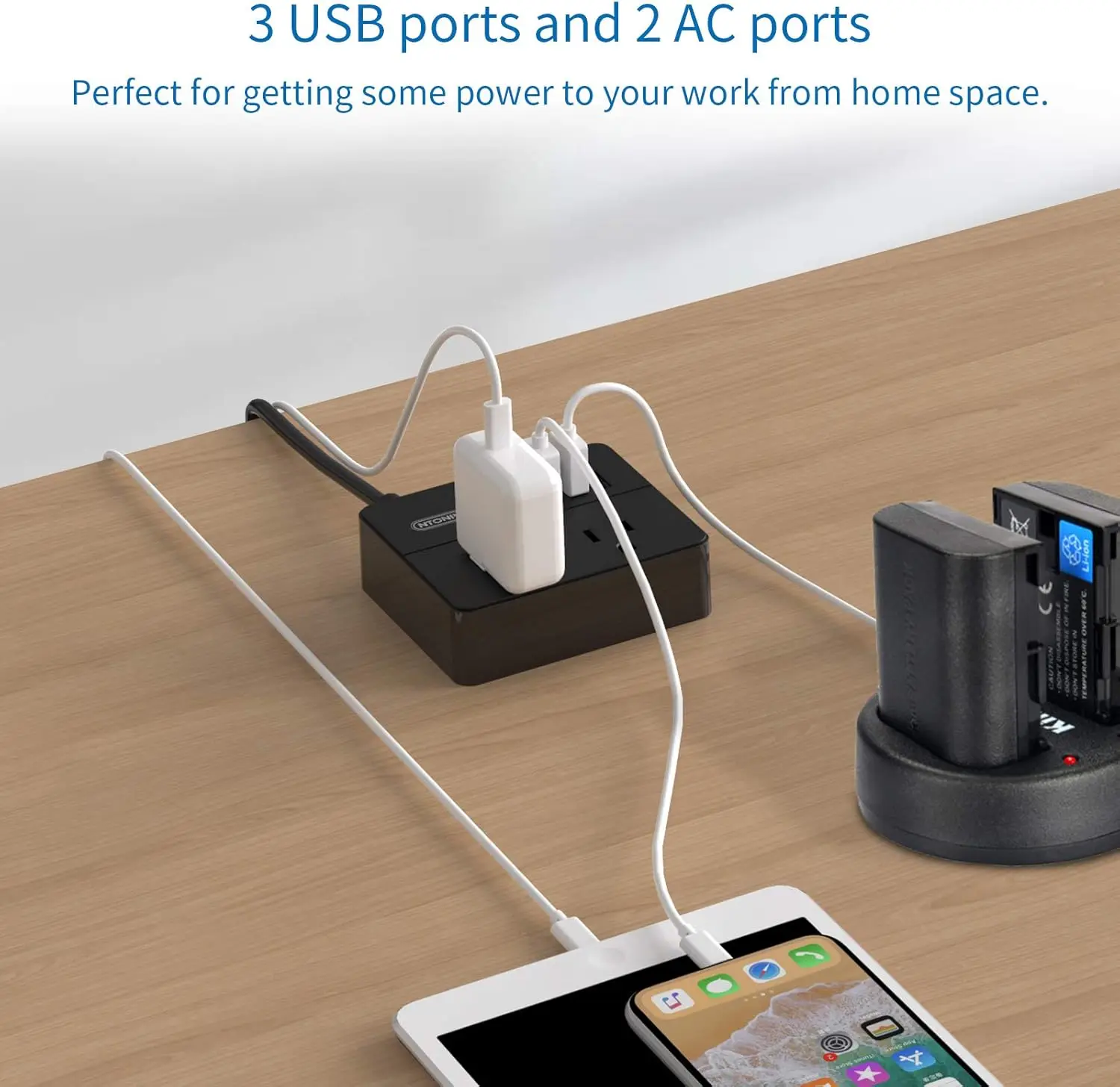 

NTONPOWER удлинитель, вилка стандарта США, удлинитель 15 футов, электрические розетки, USB-порты, розетка сетевого фильтра extensao tomada, несколько вилок