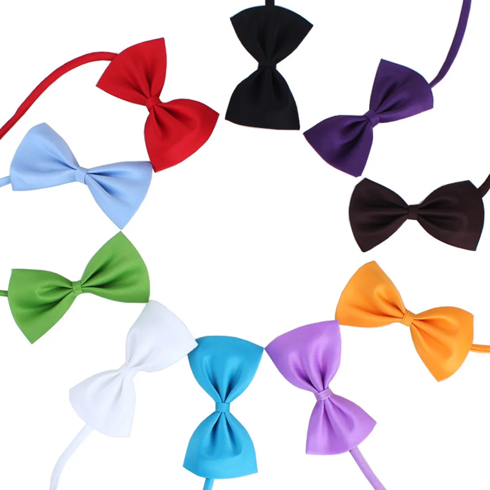 

10pcs Pet Butterfly Bow Tie Adjustable For Dog Cat Puppy Durable 9*5Cm Neck 25-40Cm Fashion Accessory Pet Supplies