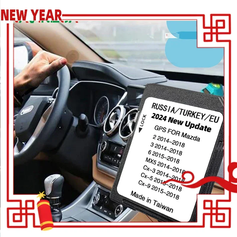 

2024 Newest Version 16GB Map SD Navigation for Mazda CX3 CX5 EU Sat Naving GPS Card Fast Delivery