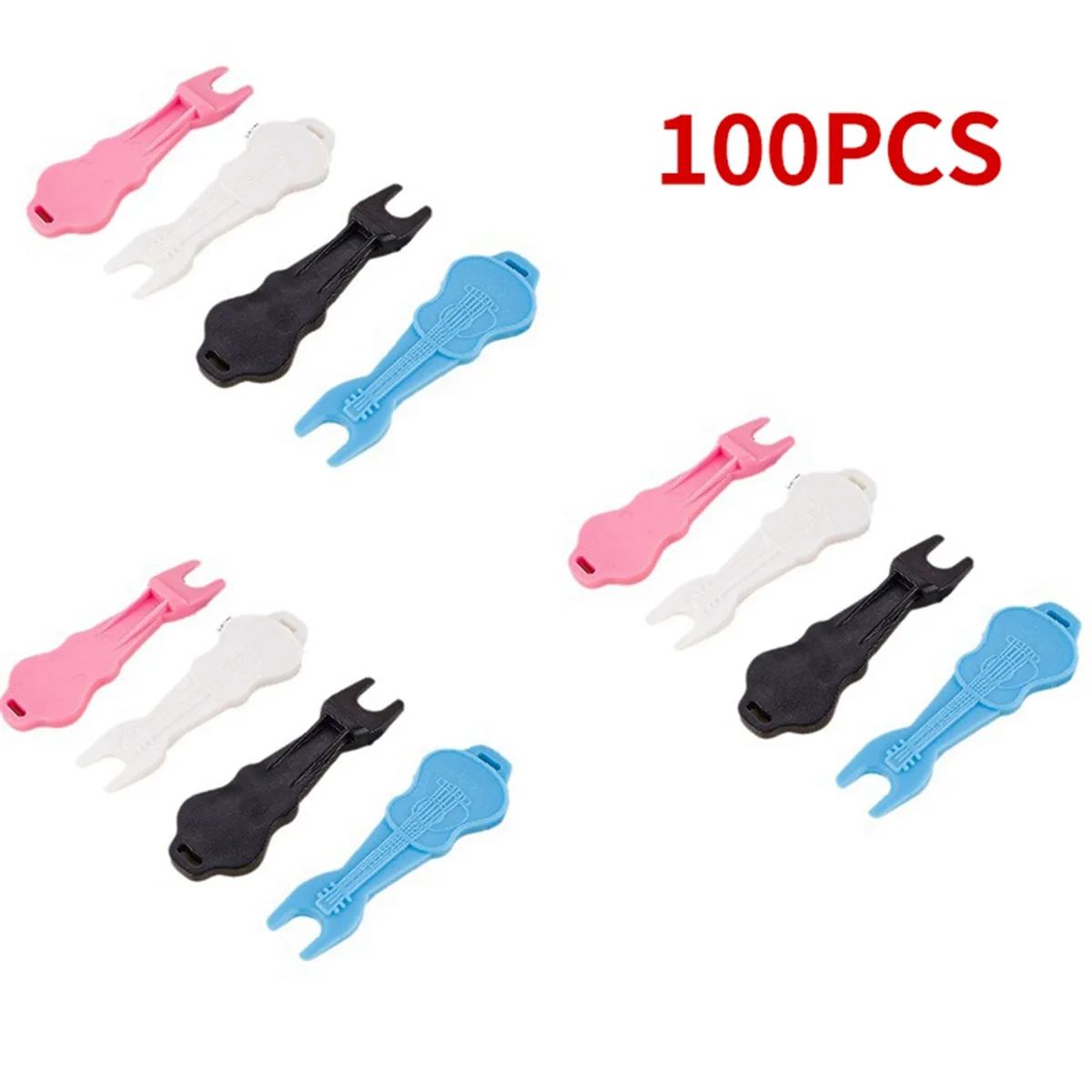 N18R 100pcs Guitar Bridge Pins Puller Folk Guitar String Winder Peg Puller Tool Set Four Colors Randomly Guitar Accessories