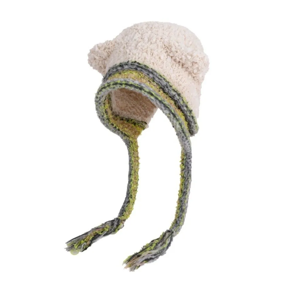 

Модная ветрозащитная шапка для защиты ушей, утолщенная красочная шапка с капюшоном, морозостойкий пуловер, женская шапка