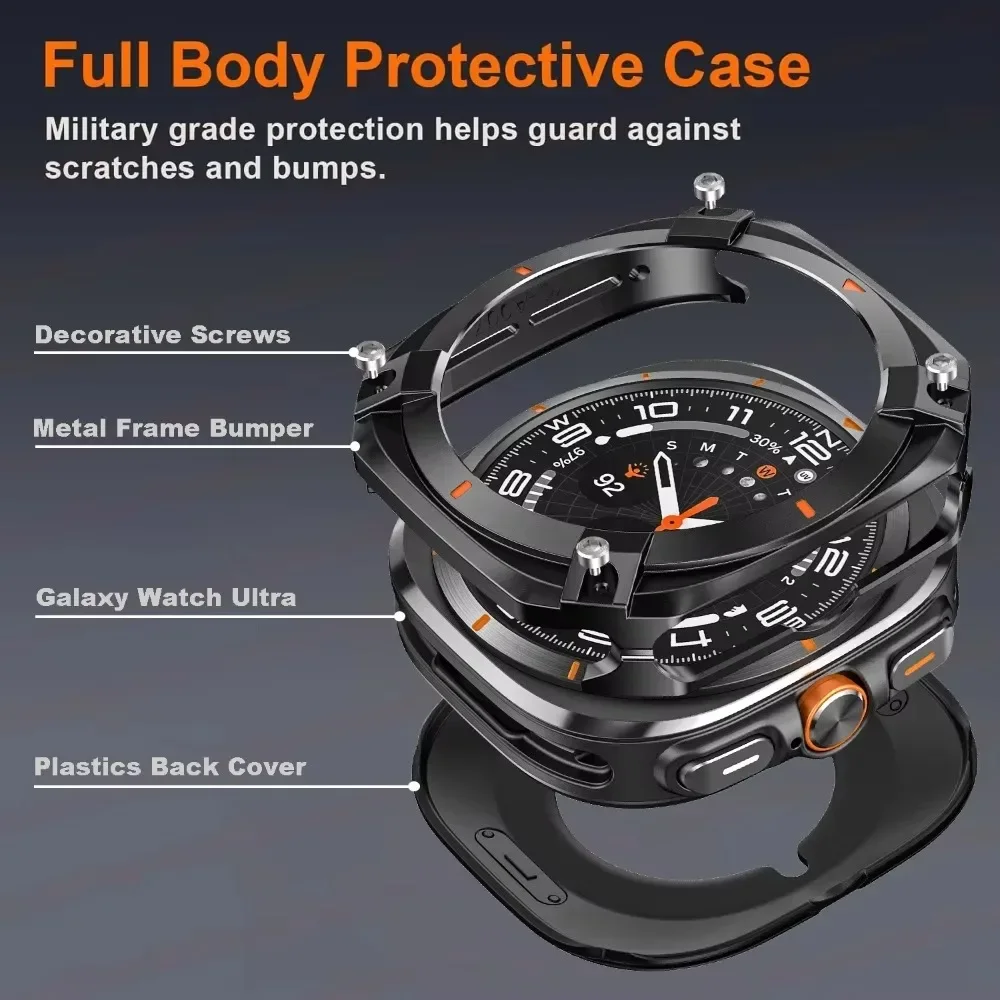 Luxury Armor Aluminium Alloy Case Cover for Samsung Galaxy Ultra 2 47mm Protective Metal Bumper for Samsung Galaxy Ultra 2 2025