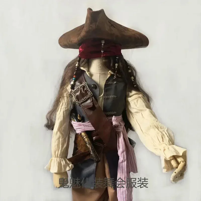 Sky02 Caribbean Pirate Grand Heritage Collection Deluxe costume Jack Sparrow luxury set for kid 1188Li #