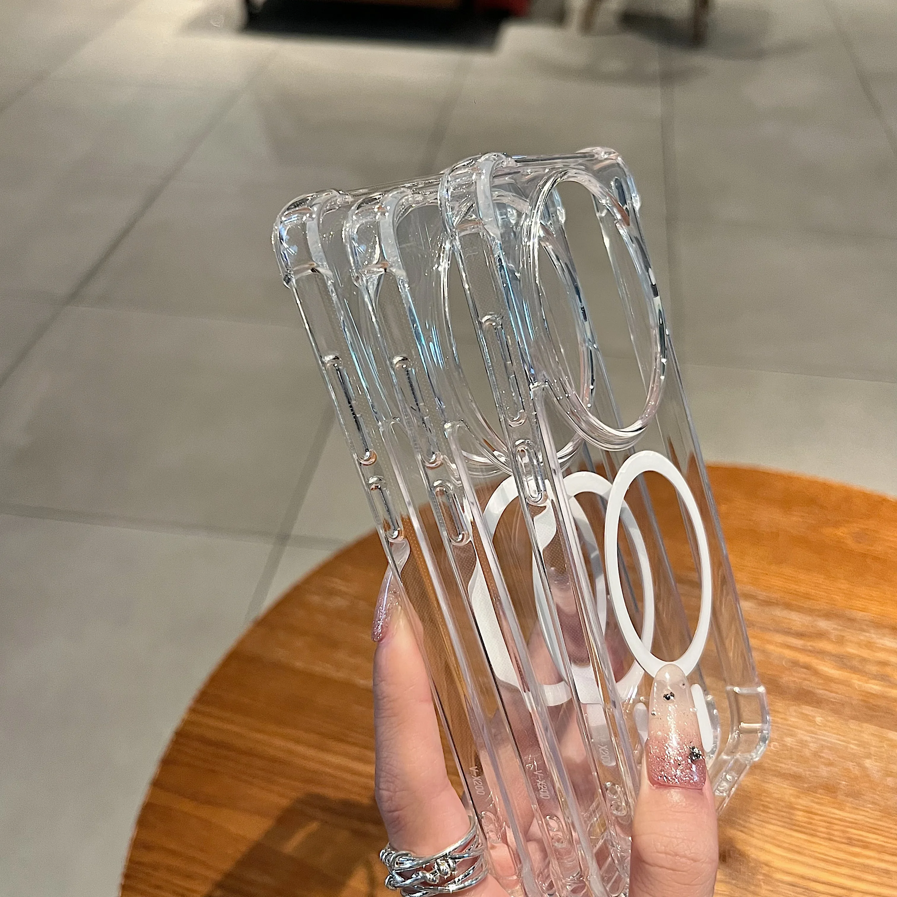 Magnetic Transparent Hard Phone Case With Soft Bumper For Vivo X300 X200 Pro Mini  Premium New Arrivals Cover view 5