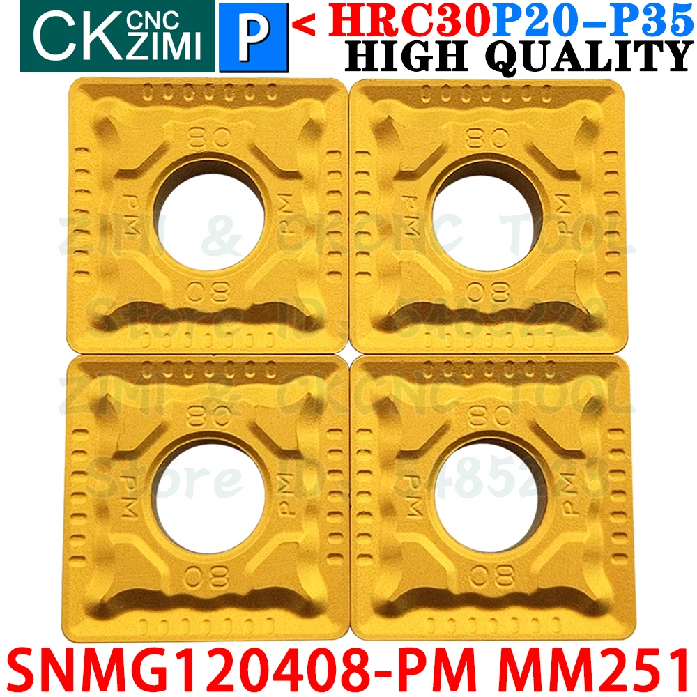 SNMG120408-PM MM251 SNMG 120408 PM MM251 Karbit Sisipan Eksternal Berputar Sisipan Alat SNMG432 SNMG1204 SNMG 1204 PM CNC Logam Mesin Bubut Alat Pemotong