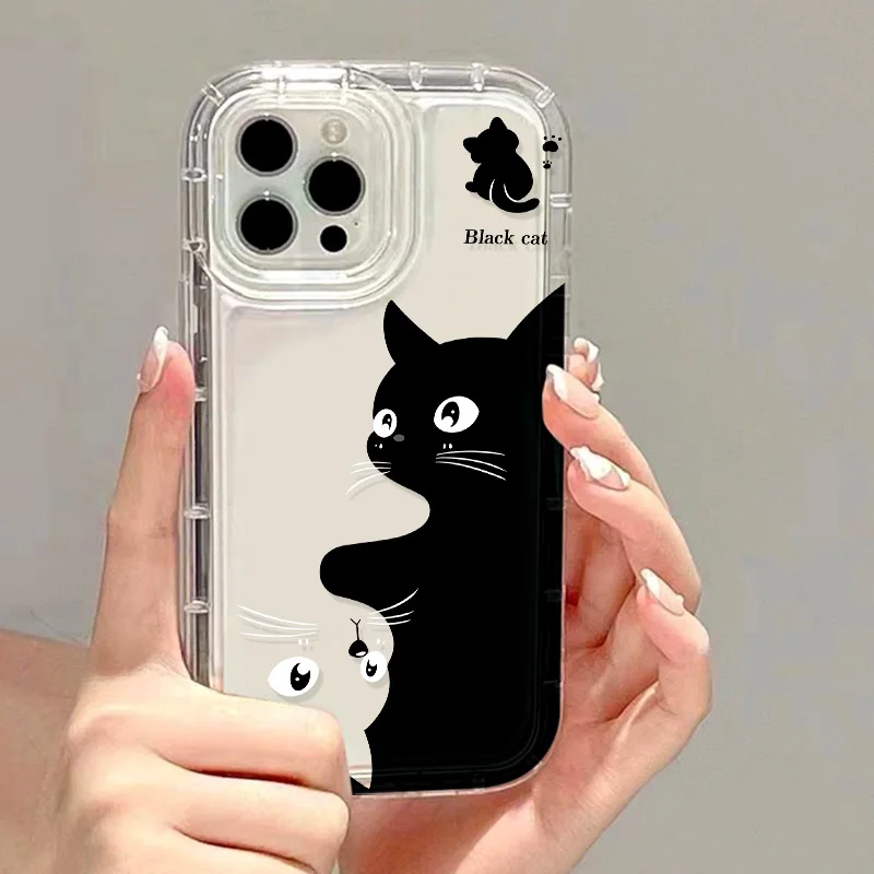 Custodia per animali Cat S23 FE per Samsung A54 A53 A52 A13 A14 5G S22 S23 S24 Ultra S20 FE S21 Plus A55 5G A51 A34 A33 A32 A24 A21S Case