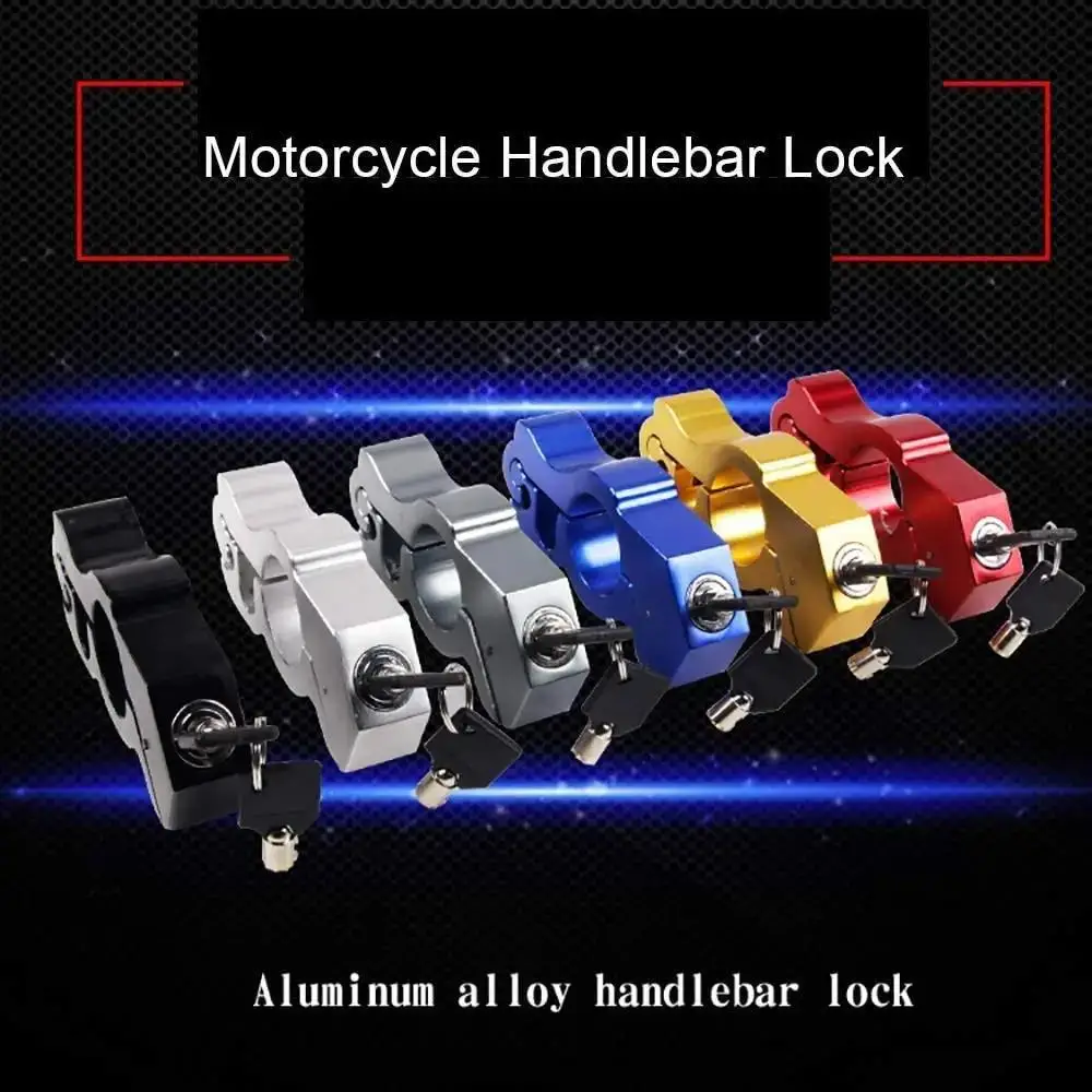 

Motorcycle Handlebar Lock Brake Handle Solid Imitating Steal Pull Rod ATV Dirt Street Bikes Anti Theft