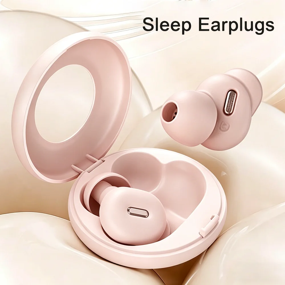 New Sleep Noise-Cancelling Ear Plugs Reusable Soft Silicone Noise Reduction Earplugs for Concerts Sleeping Studying Work Travel