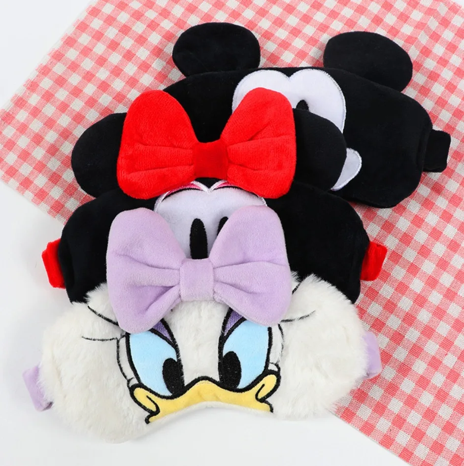 Disney cute classic soft and cute girl heart nap eye mask cartoon plush eye mask