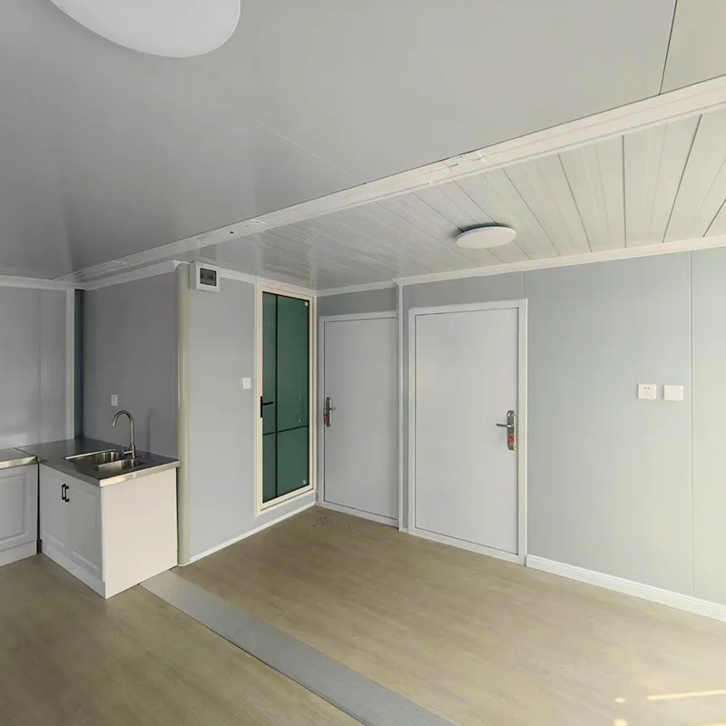 Hot Item Foldable Office Container House 20ft Prefab Modular Building Glass Door Window Design Bright Space For Business Working