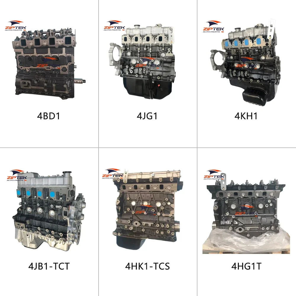 Sale Pickup Accessories Motor Diesel 4JG1 4BD1 4BD1T 4JH1 4JB1T 4HK1 4JJ1 4JB1 Engine for ISUZU Truck Dmax NPR Trooper Parts view 3