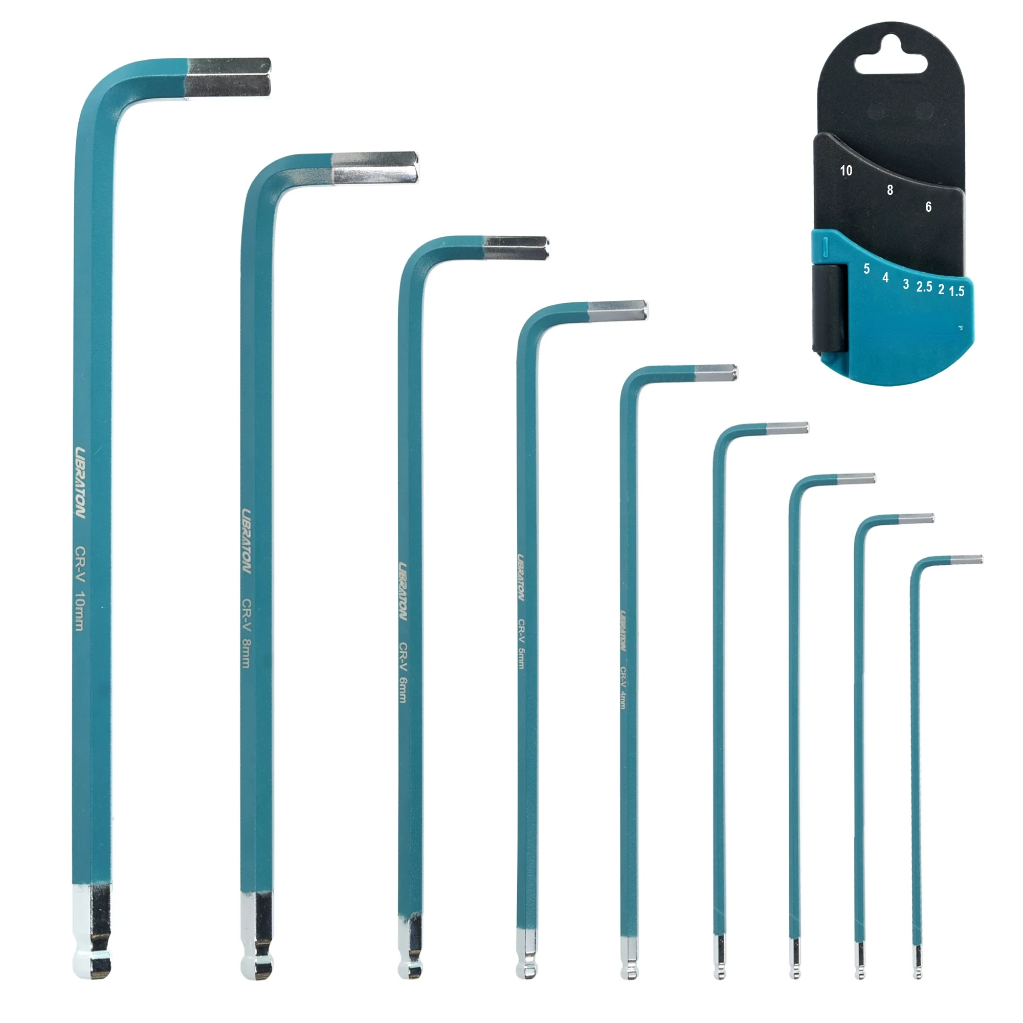 

Hex Key Wrench Set 9-Piece Multiple Sizes Exagonal Wrench Allen Key Combination Set Tool Accessories for Bike Repair