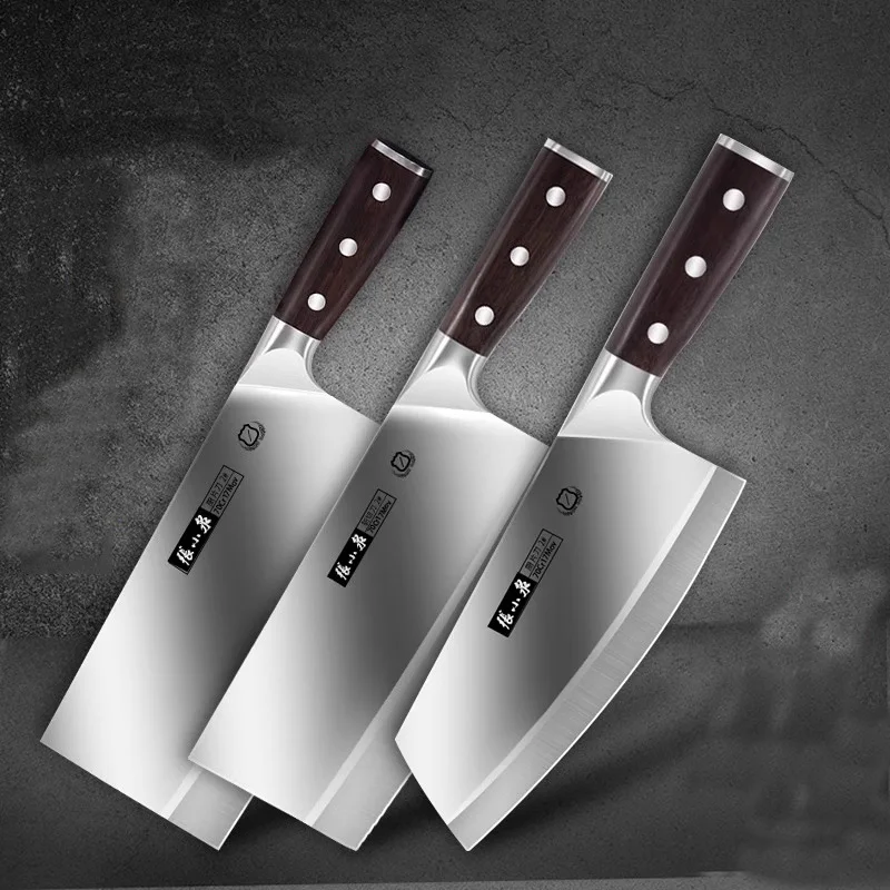 

Chinese Kitchen Knives Stainless Steel Meat Chopping Cleaver Fish Vegetables Slicing Butcher Knife Professional Chef Knife