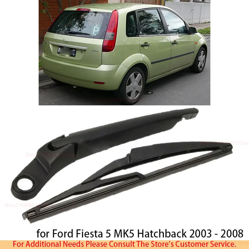

11" Rear Windshield Wiper Blade For Ford Fiesta 5 MK5 Hatchback 2003 - 2008 Windshield Windscreen Rear Window Easy Installation