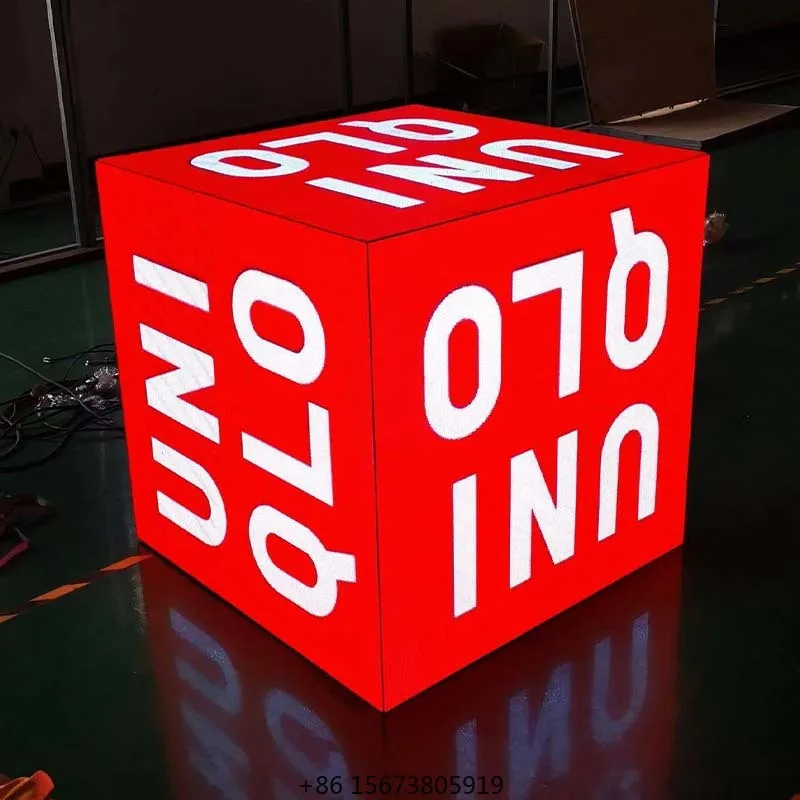 4 Sided 5 Sided Smart Control Outdoor Indoor P2.5 Cubic Led Display Commercial Advertising Magic Box Cube Led Screen