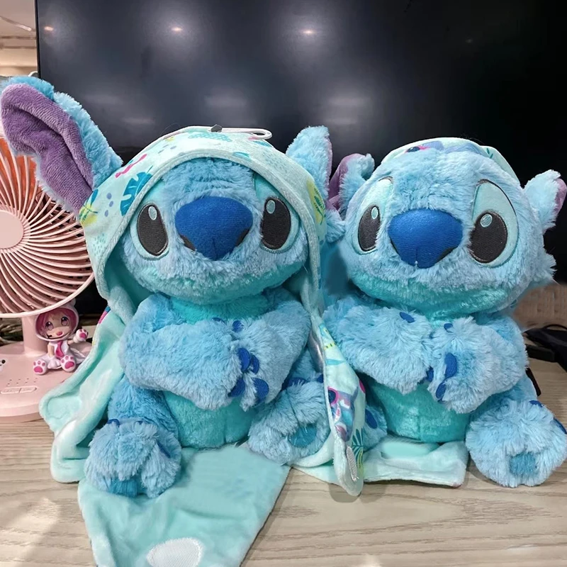 30cm Lilo and Stitch Disney Plush Toys Baby Swaddle Kawaii Pixar Anime Plushie Stich Dolls Soft Stuffed Gift for Children Kids