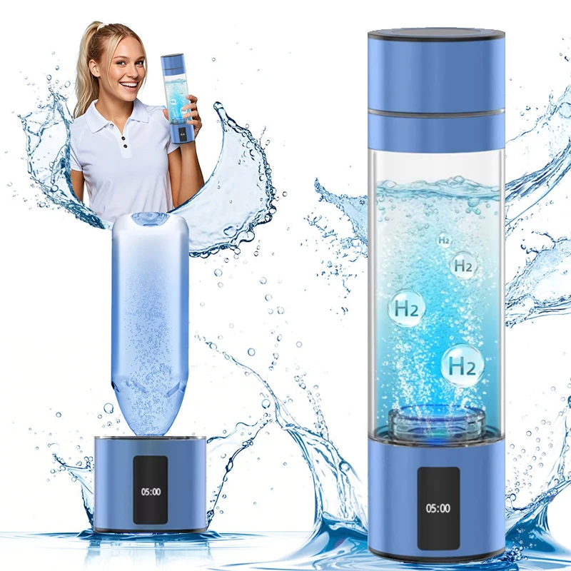 

Rechargeable Hydrogen Water Bottle SPE PEM Tech 5000ppb Hydrogen Rich Water Ionizer Bpa Free Molecular Hydrogen Water Generator