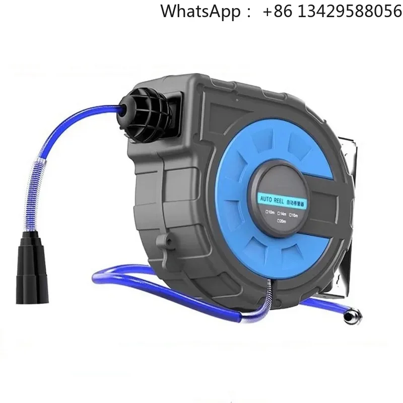 Hose Reel  Air Carwash 180° Wall Mount Portable Water Hose Reel Holder Hose Wash Pipe Rack Contraction Tool Air Drum Tympanism