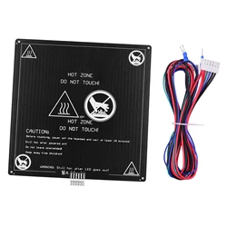 Aluminum Heated Bed 12V Hotbed 220*220*3mm with Wire Cable Heatbed Platform Kit for Anet A8 A6 3D Printer Parts