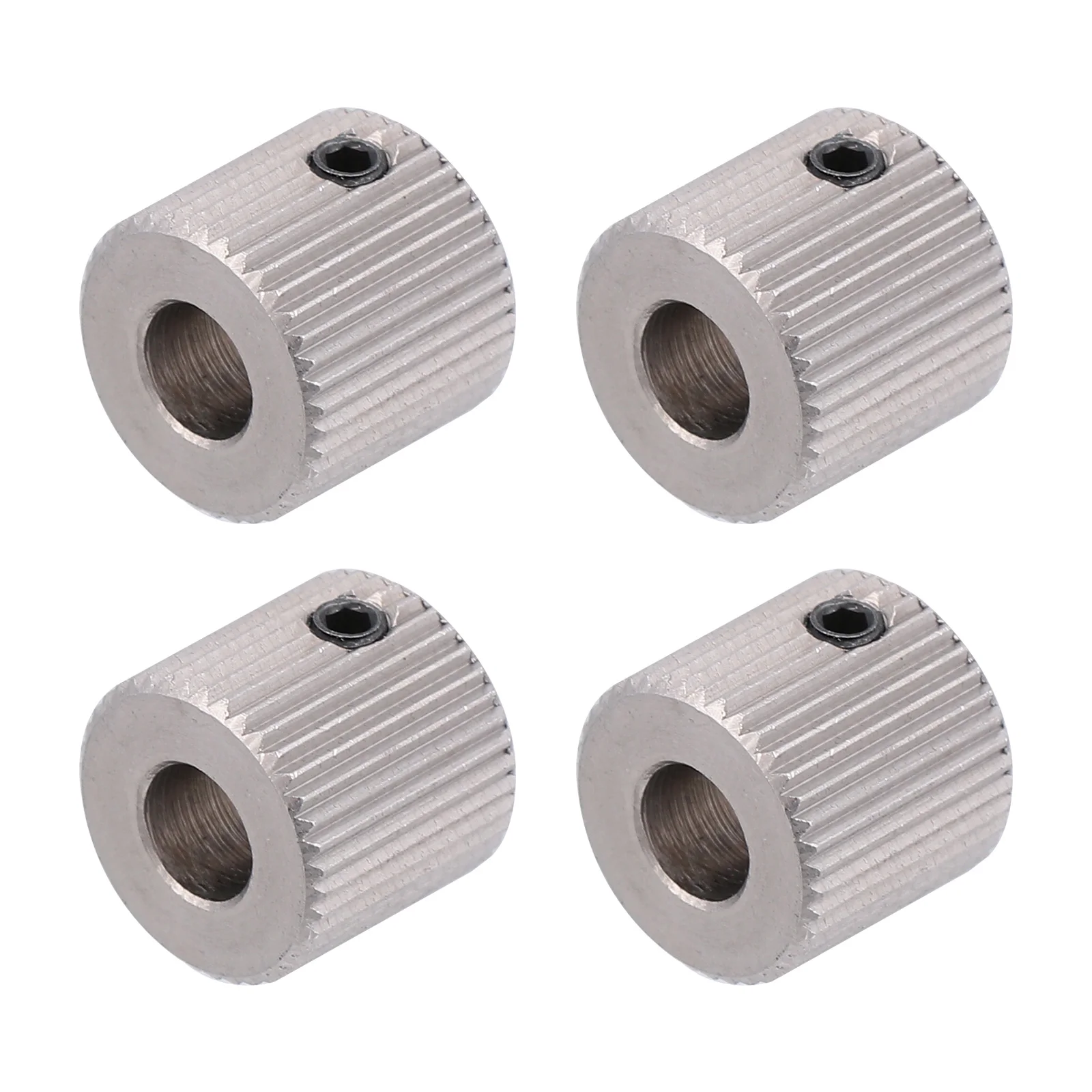 

4 Pcs Printer Feeding Wheel 40 Teeth Extruder Feed Wheel Drive Gear Lightweight Stainless Steel Grip