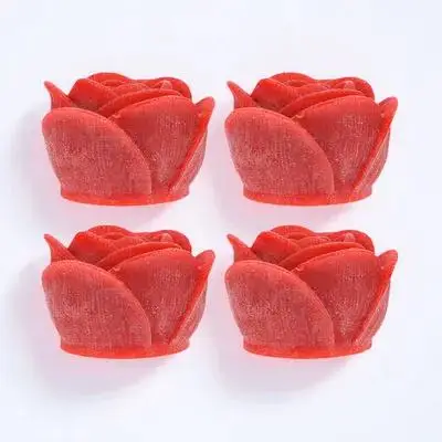 

4pcs Led Rose Lamp Flameless Decorative Electric Desktop Lamp Romantic Atmosphere Small Light Ornament For Home