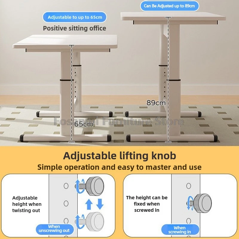 Офисный стол с регулируемой высотой, студенческий учебный стол, детский игровой стол, домашний геймерский стоячий стол, компьютерный стол с ручным управлением