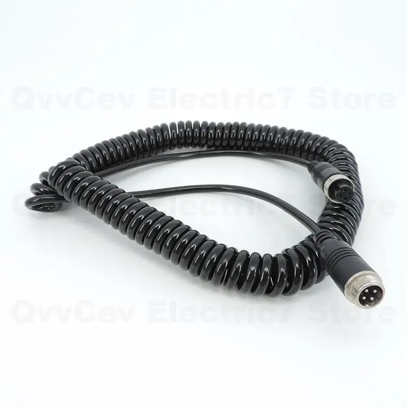 4 Pin spring Aviation Extension Video connector extension Cable for Truck Bus Monitor CCTV Camera Connection A7