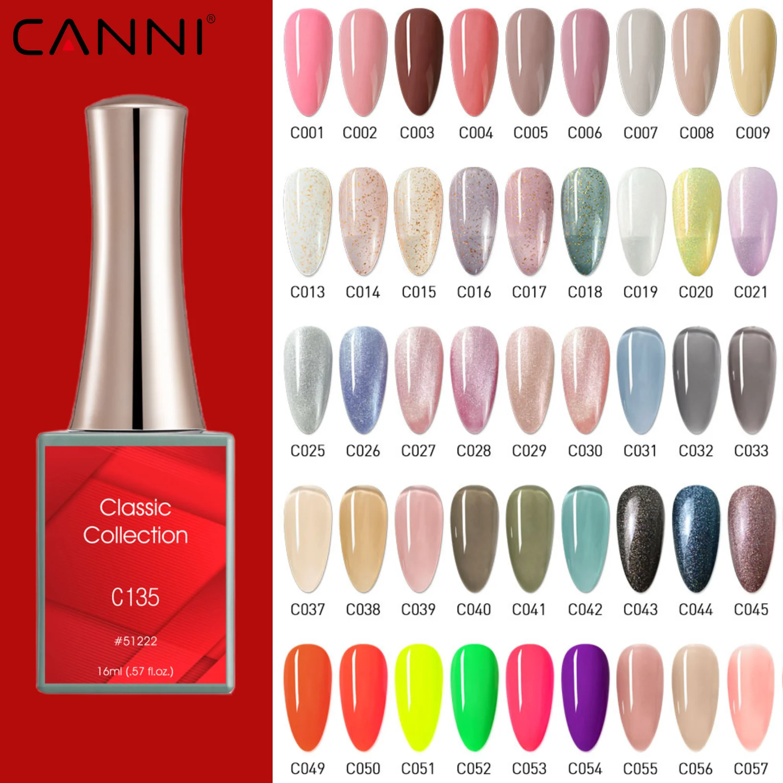 CANNI TPO gratuit 16ml Gel vernis à ongles 132 couleurs classique oeil de chat paillettes tremper UV LED vernis manucure Semi Permanent Nail Art
