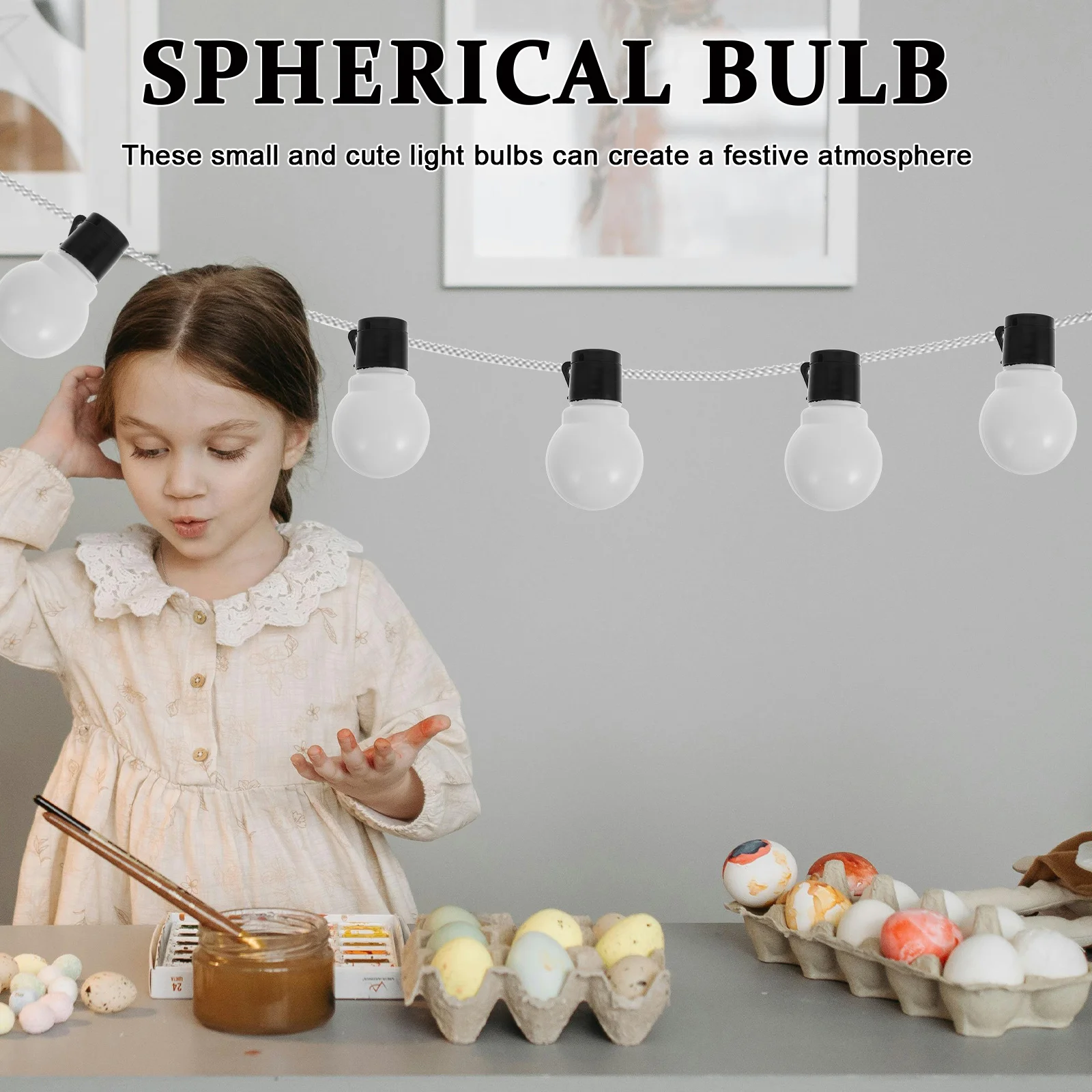 20 pezzi di luci a globo vuote, luci a sospensione, decorazioni, lampadine di ricambio in plastica per vacanze, matrimoni, giardino, uso interno ed esterno