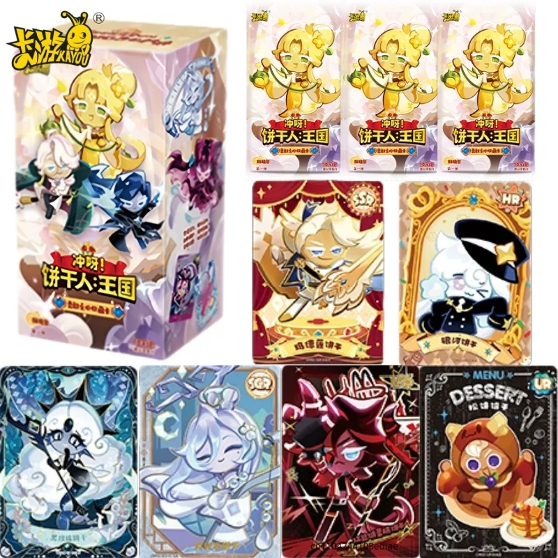 KAYOU Genuine Cookie Run: Kingdom‌ Card Brave Heart Crispy Pack Game Collection Card Peripheral Toys Flash Card Holiday Gift