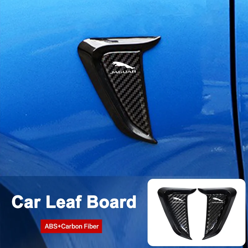 Carbon Fibre Car Side Fender Vent Cover Fender Air Vent Sticker for Jaguar XE XJ XF F-Pace X-Type S-Type F-Type XFR Accessories