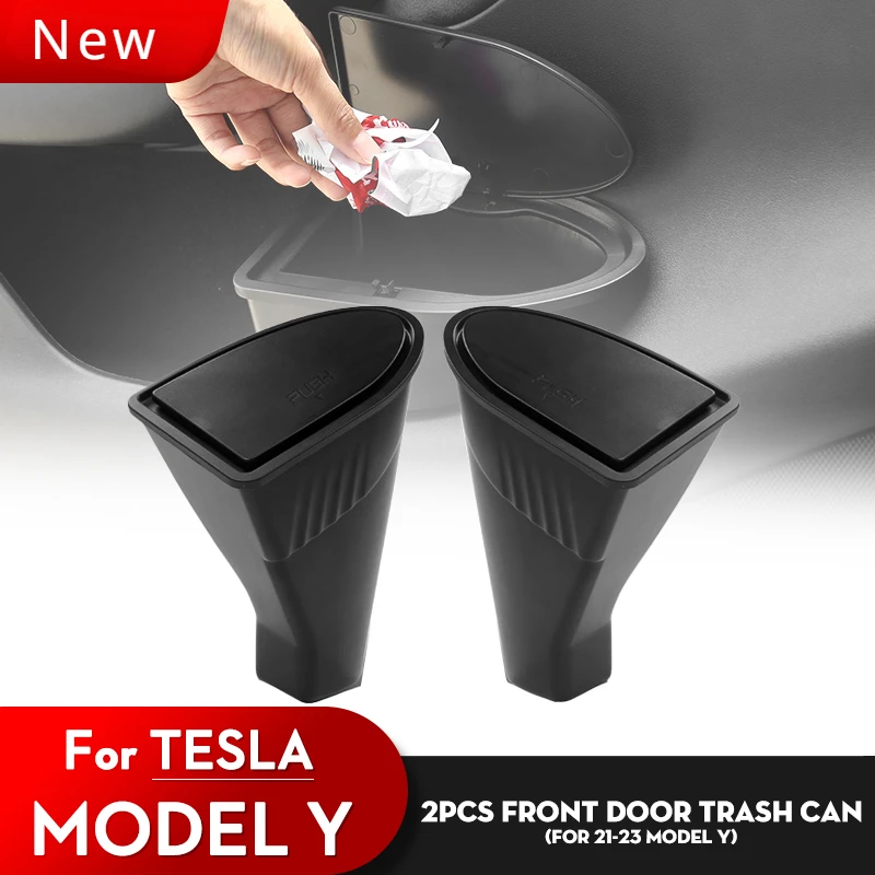 Nuovo futhoope 2pcs Tesla Door cestino per Tesla Model Y 2021-2024 Door Storage Box accessori per la modifica della conservazione interna