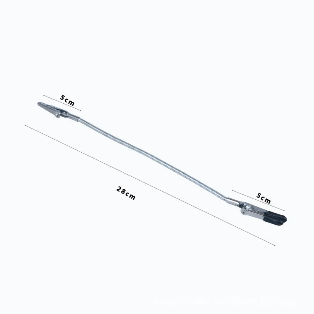 1pc Metal Mosquito-repellent Incense Clip Bendable Extended Hose Crocodile Clip Bracket Double-ended Mosquito Coil Support