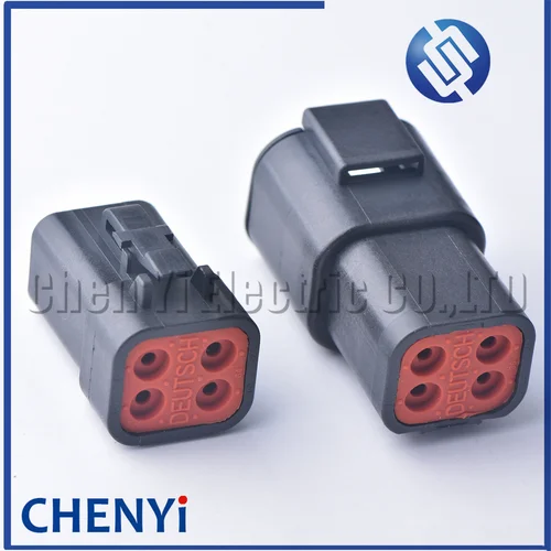 Imagen 2 del producto Conector impermeable automotriz macho hembra de 4 pines serie DTP negro DTP06-4S DTP04-4P para módulo de conector de alimentación Cummins ECM