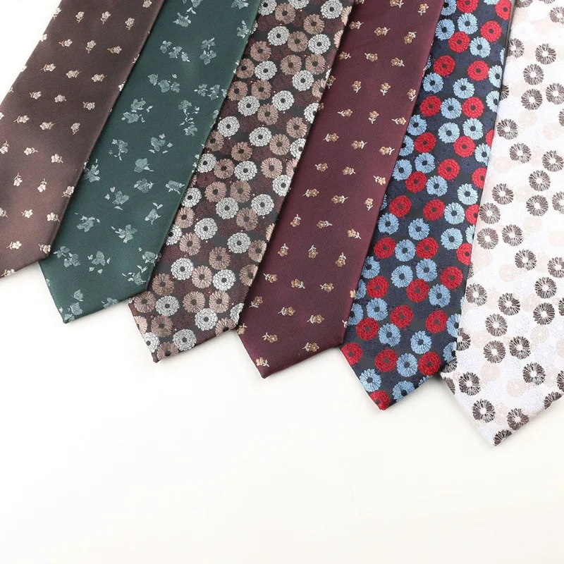 

Галстуки из полиэстера 8 см для мужчин: винтажные с цветочным принтом, для костюма, свадьбы, деловых встреч, вечеринок, полосатые жаккардовые галстуки-аскоты, аксессуары, подарок