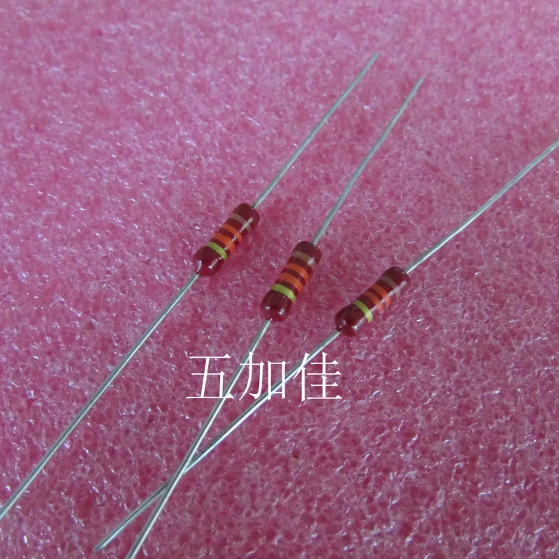 10-100pcs US RES 1W 13K 5% Axial Resistance Four Ring Color Ring Resistance Red Copper Pin 3 * 10