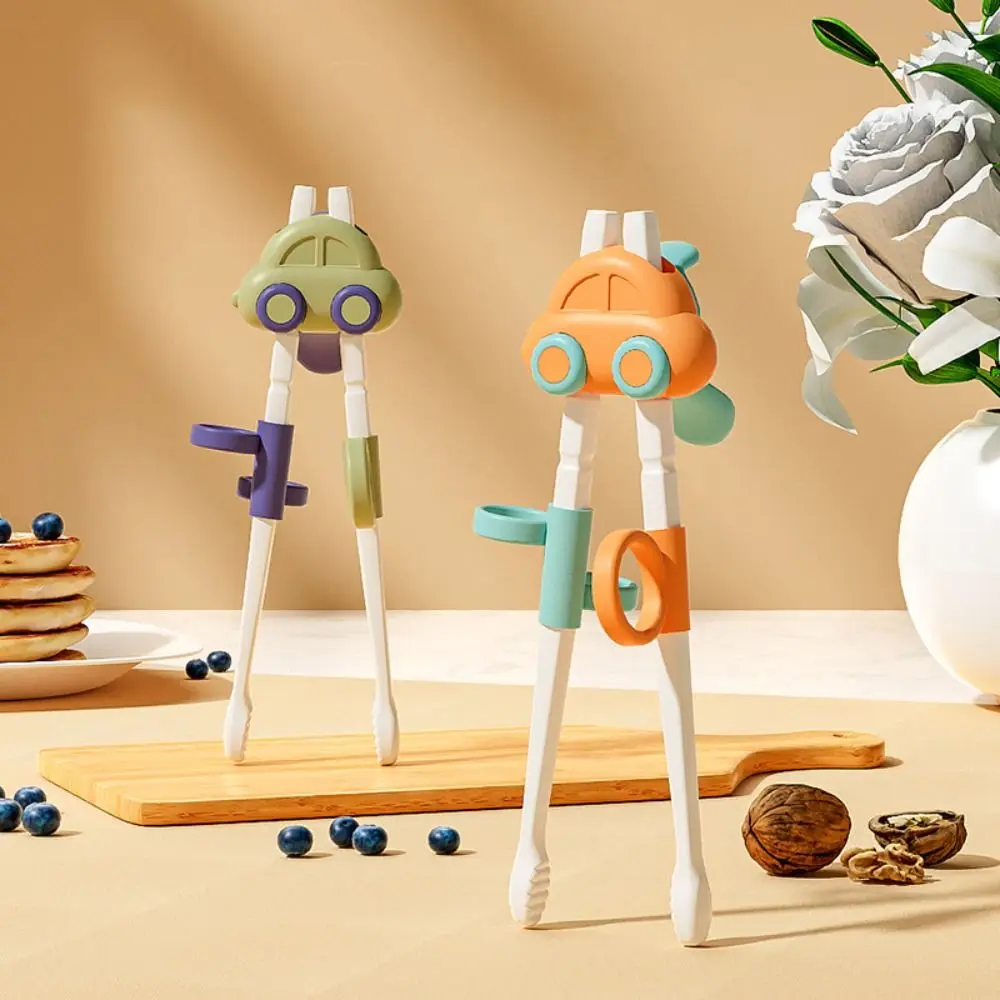 Non-Slip Grip Learning Practice Chopsticks Automatic Rebound Ergonomic Kid Chopsticks Step-by-step Cute Practice Chopsticks