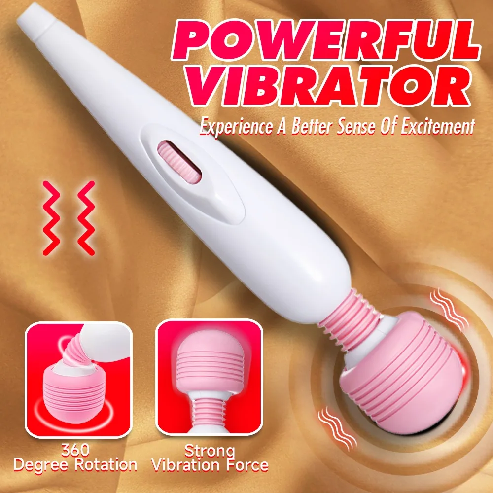 Powerful AV Magic Wand Vibrator for Women Clitoris Stimulator G Spot Vagina Massager Female Masturbation Adult Erotic Sex Toys