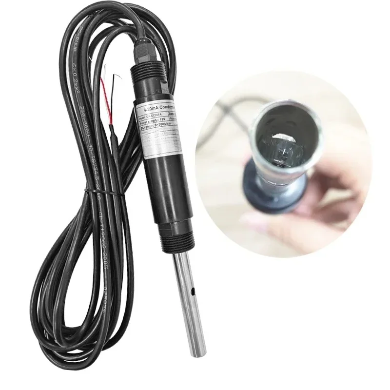 

0-200ms EC TDS Resistivity Meter With Probe Module Pipe For Arduino 51/stm32 Metallic Inductive Conductivity Tds Salinity Sensor