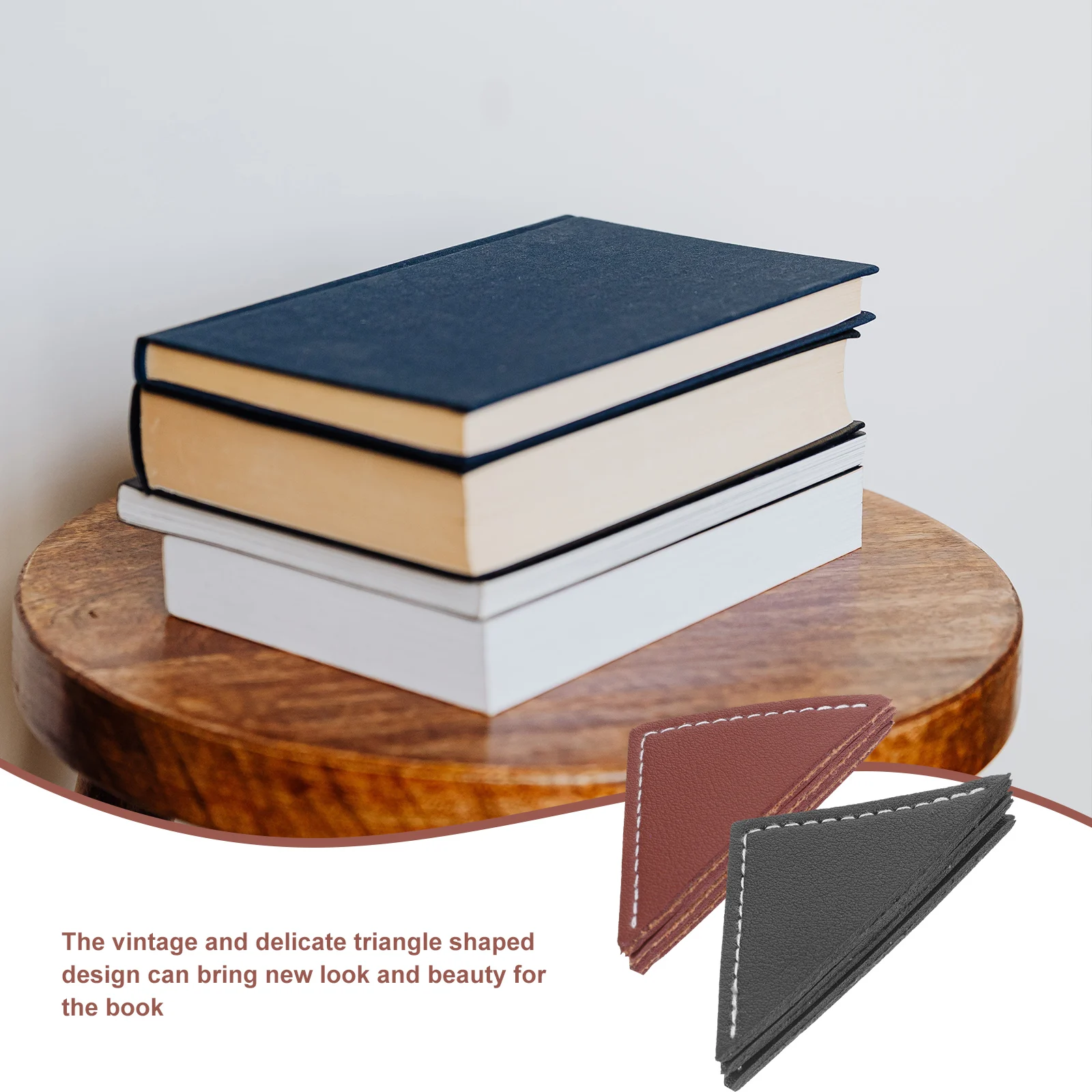 

6 Pcs Bookmark Protective Cover Vintage Style Handmade Triangle Page Holder for Books Notebooks Photo Albums Scrapbooks